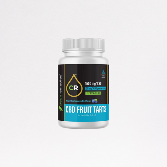 Clean Remedies Zero-THC Fruit Tarts -1500mg