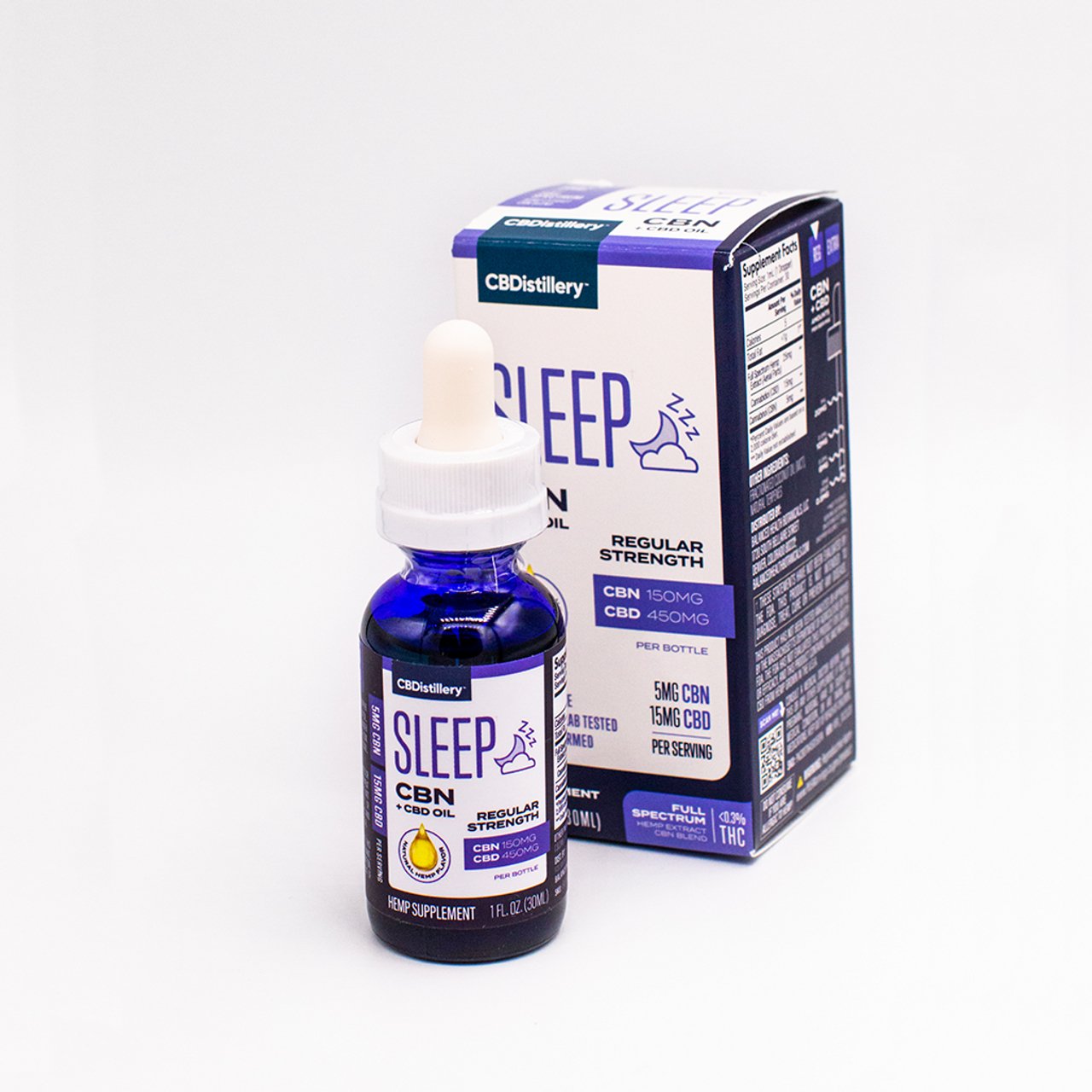 CBDistillery Sleep Oil - 150mg CBN + 450mg CBD - Thrive Apothecary - CBD Distillery