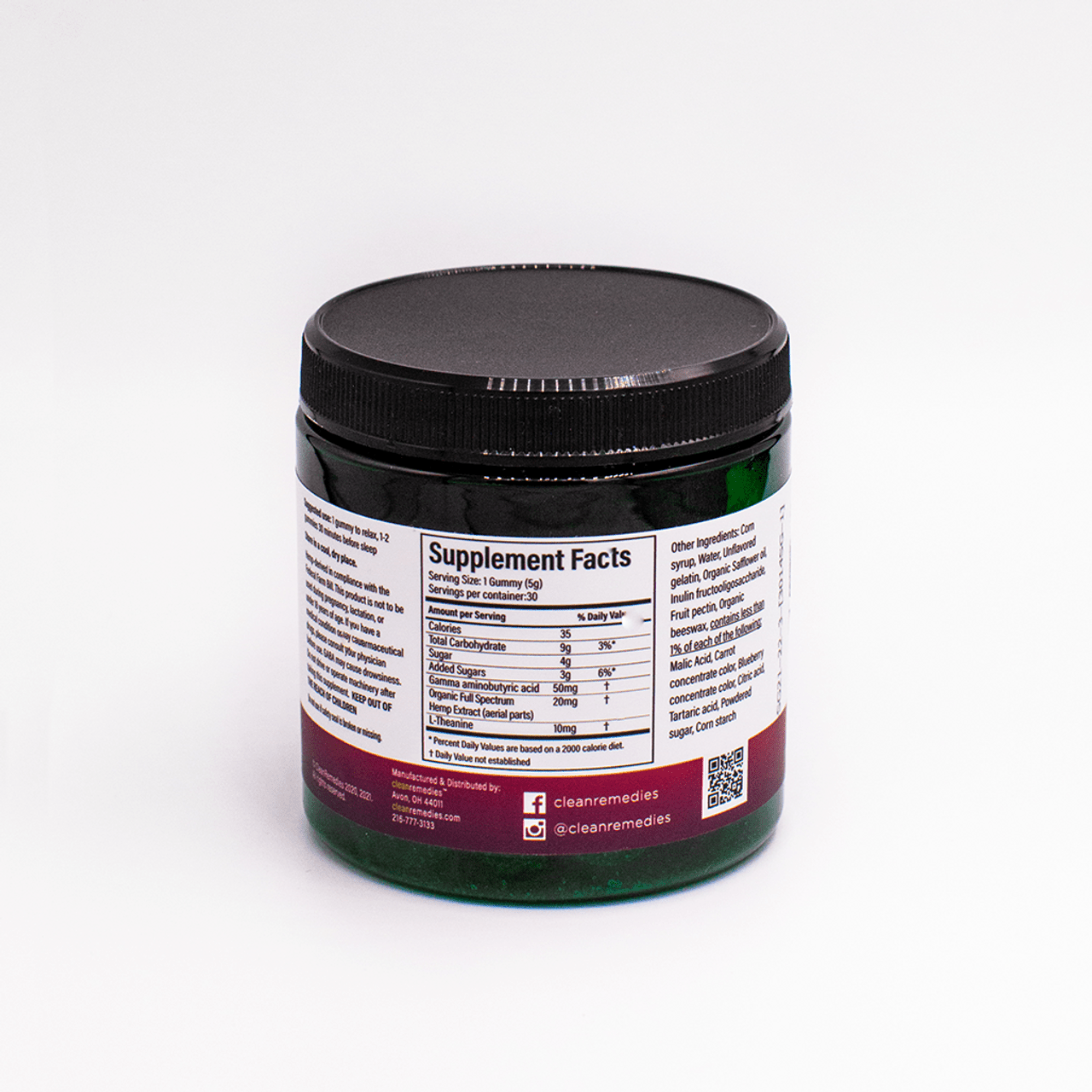 Clean Remedies Sleep Gummies 600mg - Thrive Apothecary - Clean Remedies