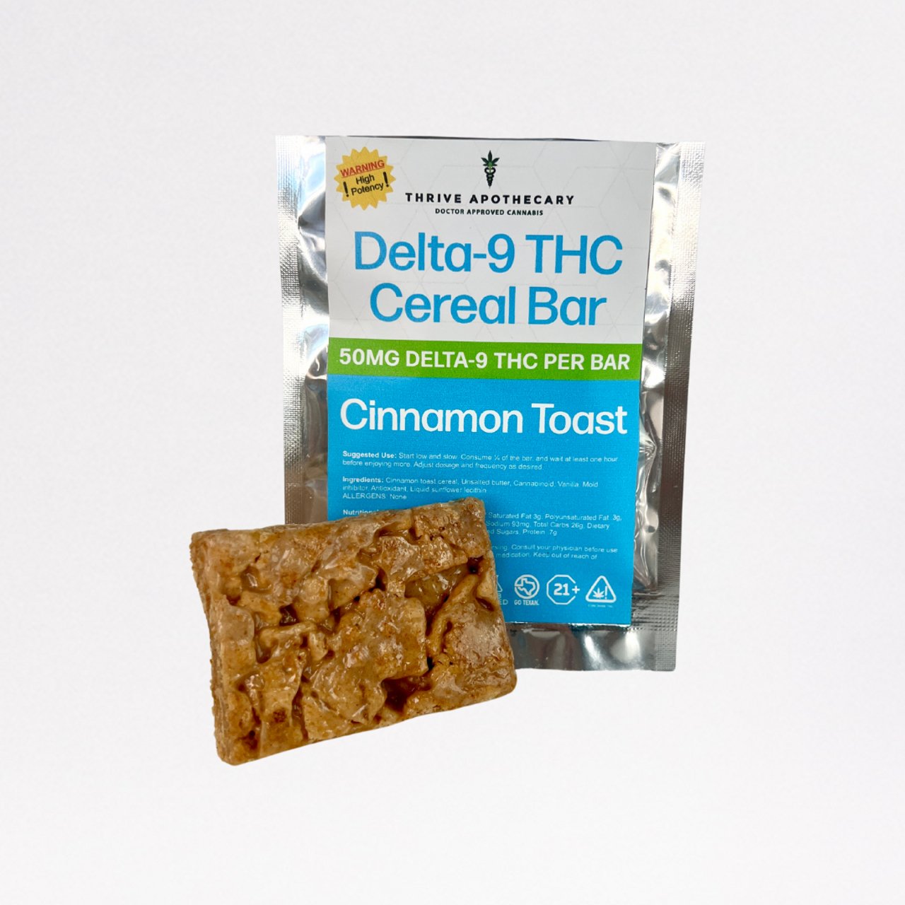 Thrive 50mg D9 Cereal Bar - Thrive Apothecary - Thrive Apothecary