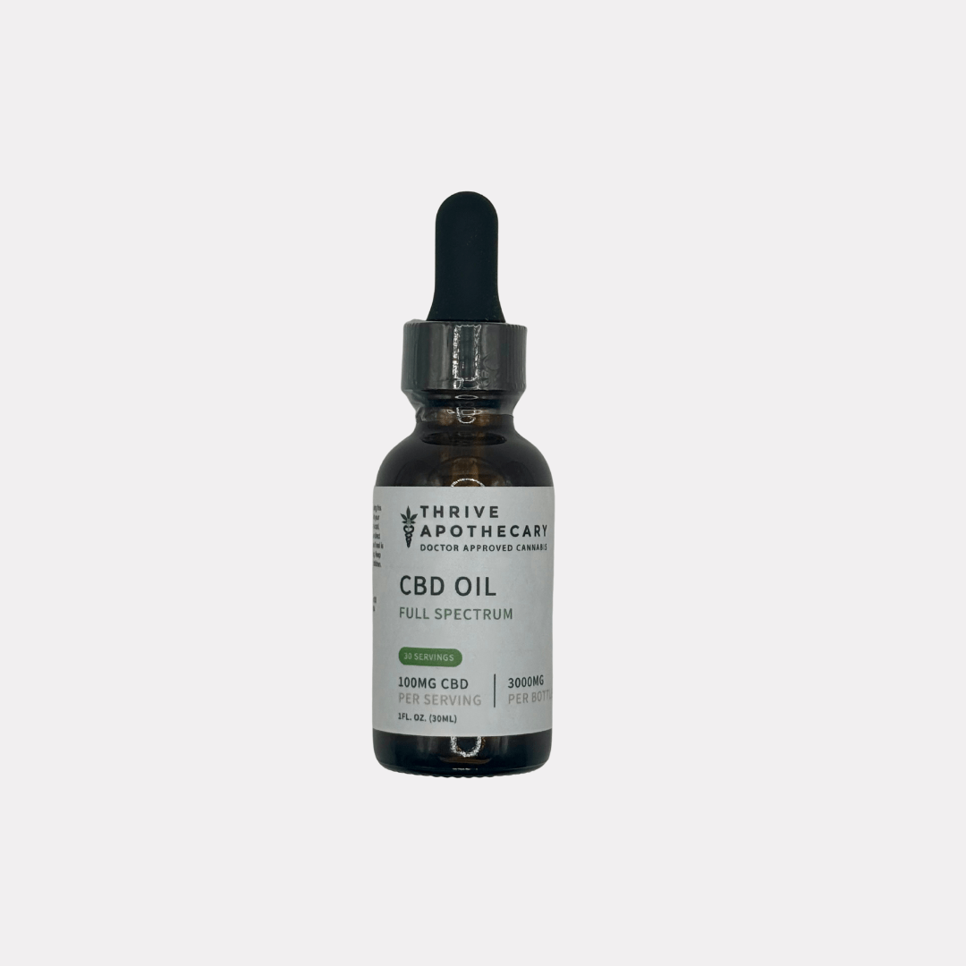 Thrive Full Spectrum CBD Oil 3000mg - Thrive Apothecary - WelCel