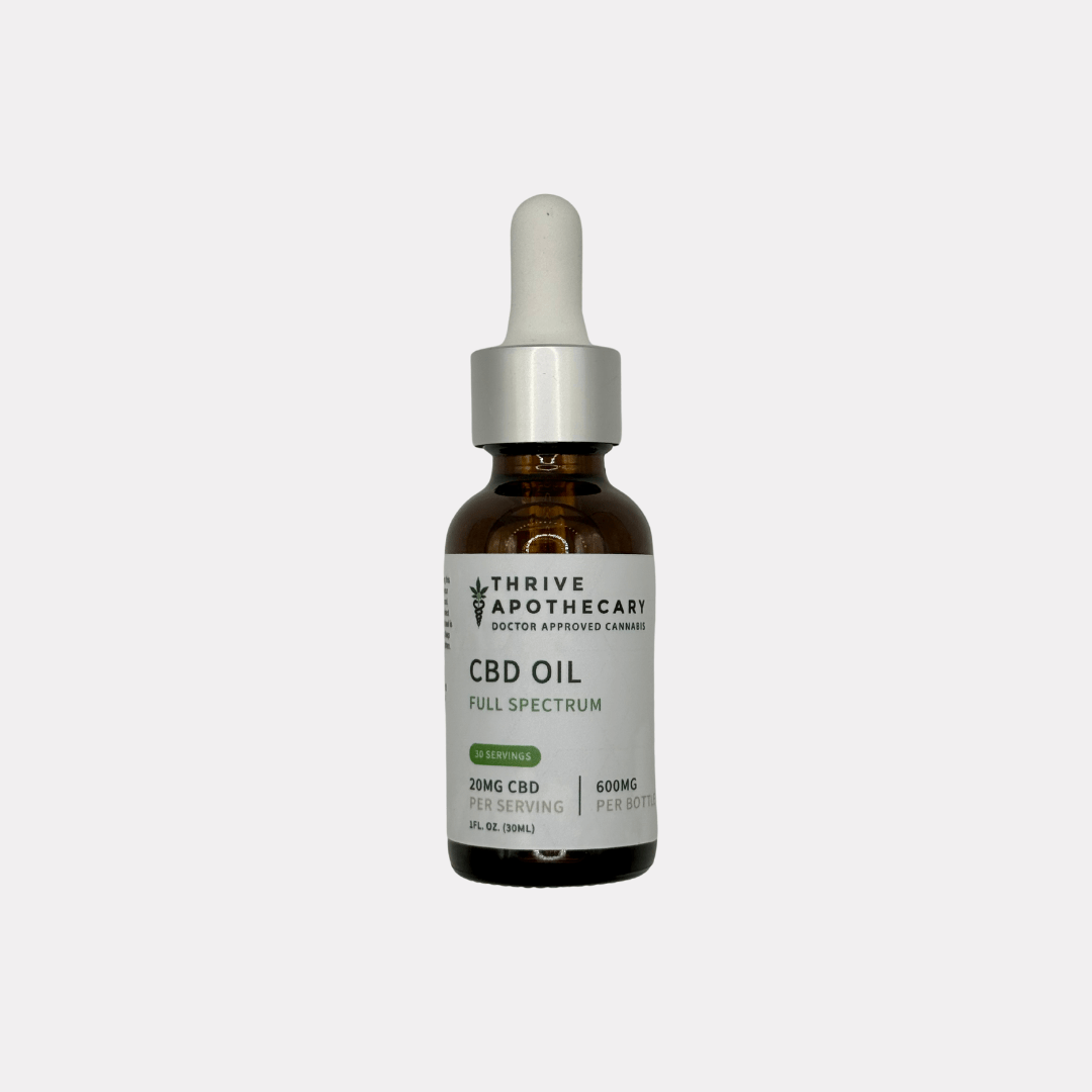 Thrive Full Spectrum CBD Oil 600mg - Thrive Apothecary - Thrive Apothecary