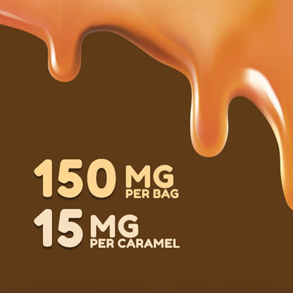 Best Budders Cannabis Infused Caramels (10 Count Bag) | 10mg Delta - 9 THC + 5mg CBD Each - Thrive Apothecary - Distro Brands