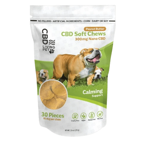 🦴 CBD Dog Chews – Calming Peanut Butter 300 mg - Thrive Apothecary - CBD Living
