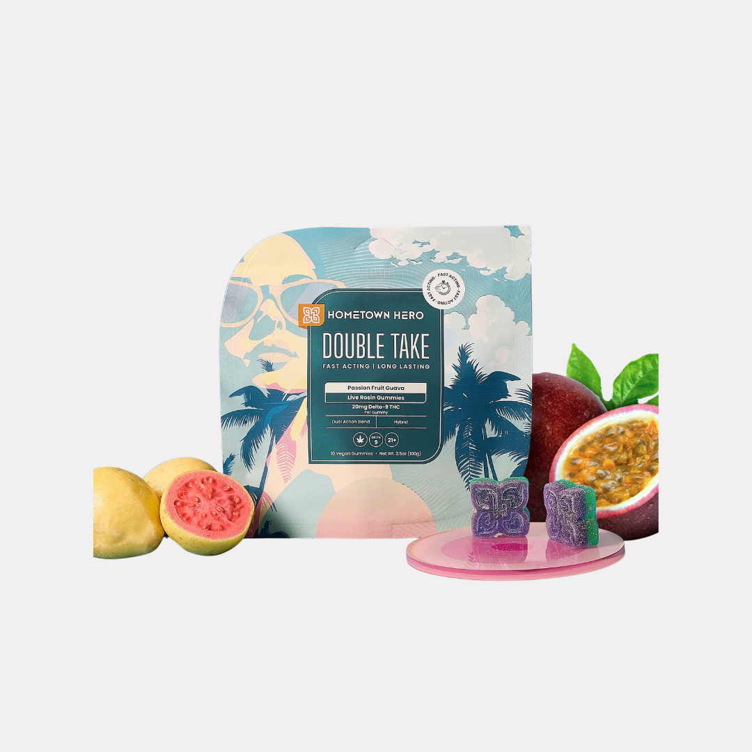 Hometown Hero Double Take Gummies - Passion Fruit Guava (Hybrid) - Thrive Apothecary - Hometown Hero
