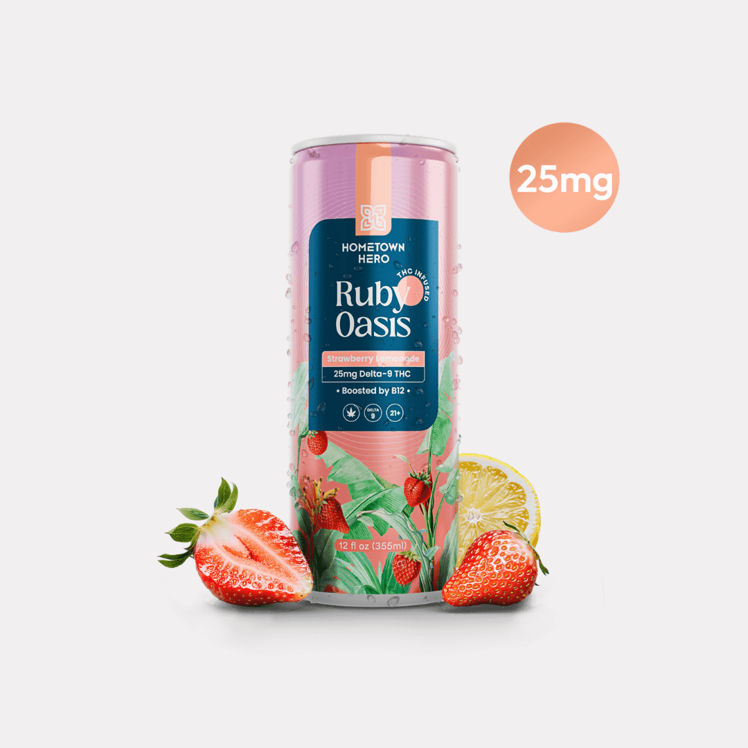 Hometown Hero Ruby Oasis - 25mg THC Lemonade - Thrive Apothecary - Hometown Hero